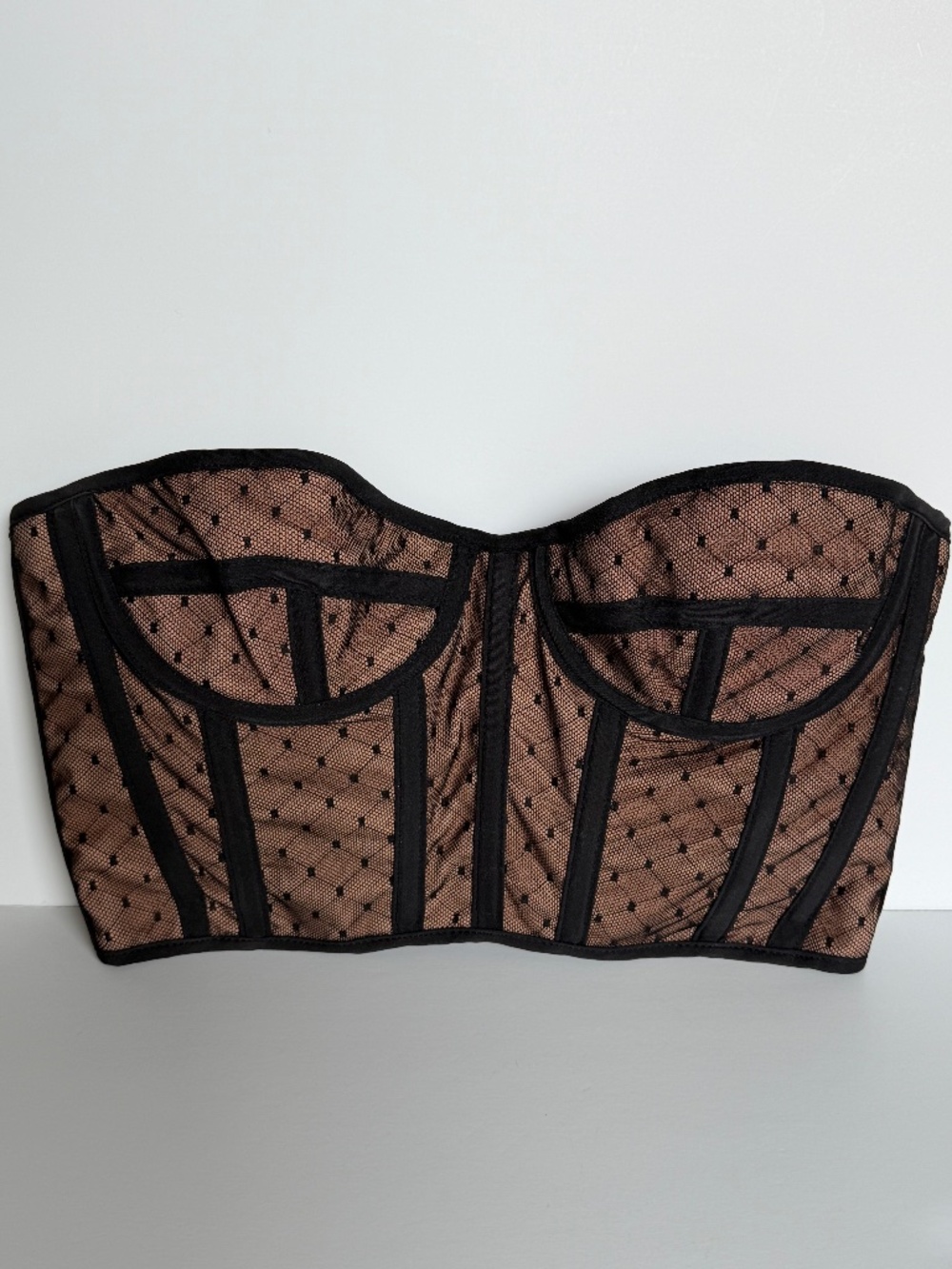 Bardot Mesh Bustier top, Size 4